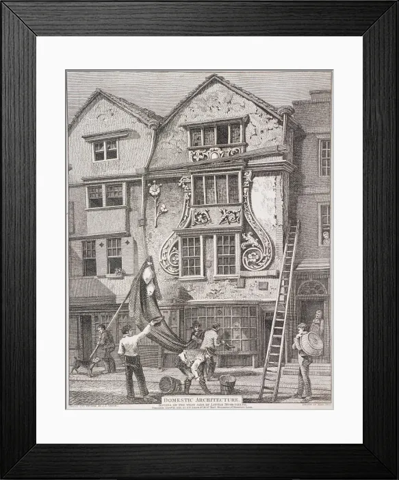 Framed Print : Moorfields, London, 1814. Artist: John Thomas Smith Framed Print : Moorfields, London, 1814. Artist: John Thomas Smith