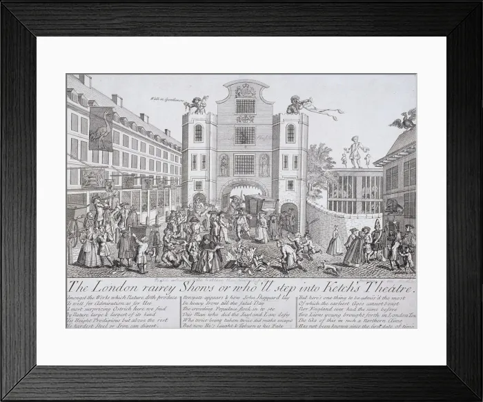 Framed Print : Newgate, London, c1750 Framed Print : Newgate, London, c1750