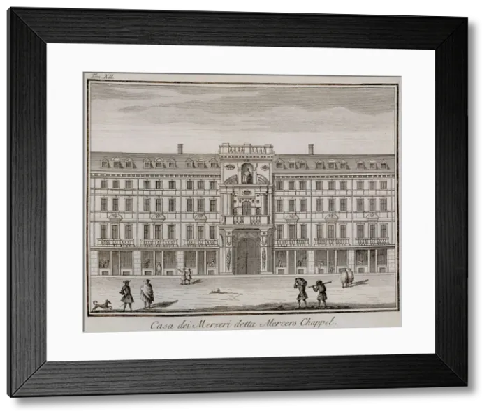 Framed Print : Mercers Hall, London, 1742 Framed Print : Mercers Hall, London, 1742