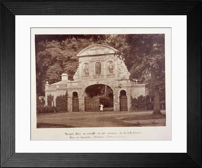 Framed Print : Temple Bar, Theobalds Park, Cheshunt, Hertfordshire, c1895 Framed Print : Temple Bar, Theobalds Park, Cheshunt, Hertfordshire, c1895