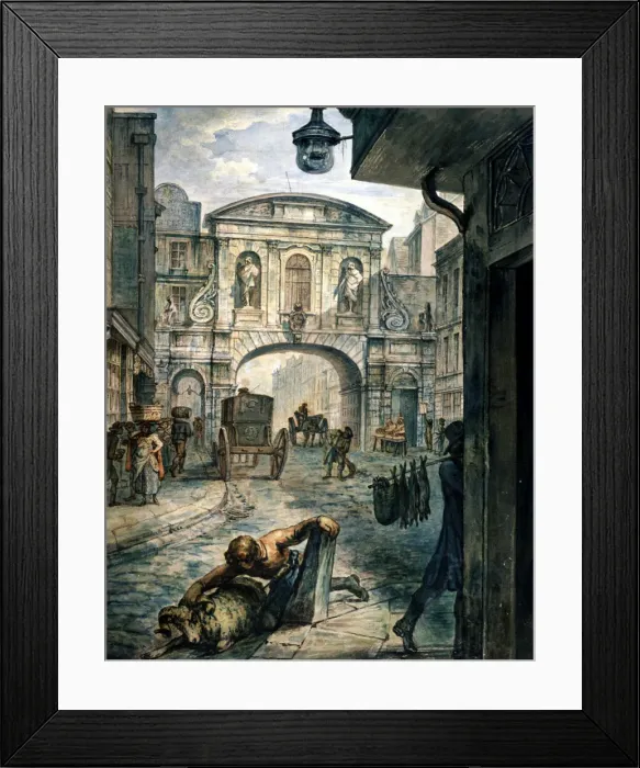Framed Print : Temple Bar, London, c1800 Framed Print : Temple Bar, London, c1800