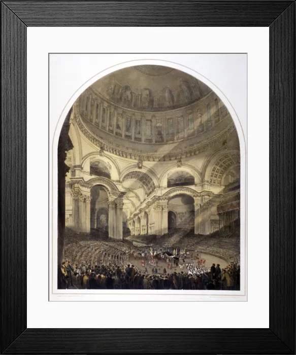 Framed Print : St Pauls Cathedral (new) interior, London, c1852. Artist: Andrew Maclure Framed Print : St Pauls Cathedral (new) interior, London, c1852. Artist: Andrew Maclure