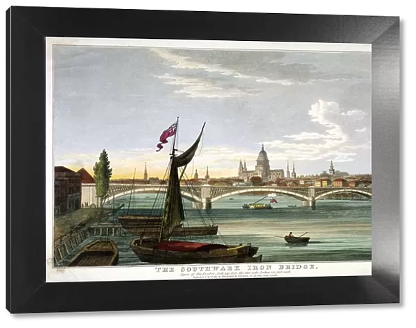 The Southwark Iron Bridge, London, 1822