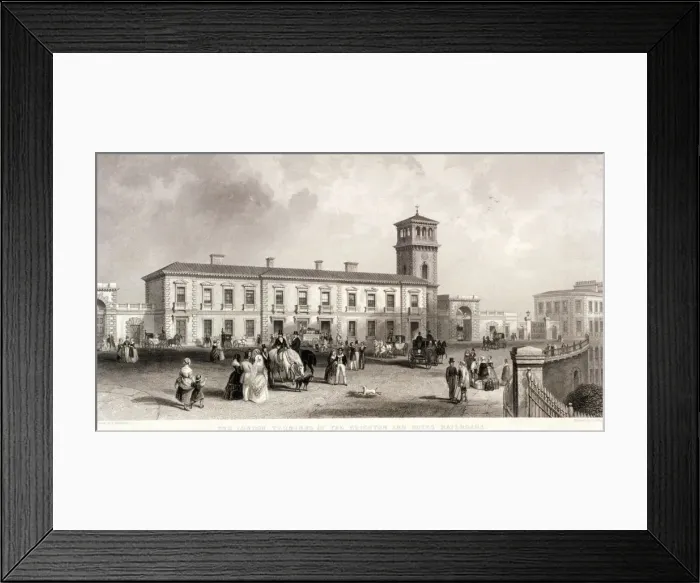 Framed Print : London Bridge Station, Bermondsey, London, 1845. Artist: Henry Adlard Framed Print : London Bridge Station, Bermondsey, London, 1845. Artist: Henry Adlard