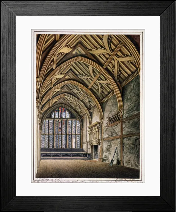 Framed Print : Trinity Hall, London, 1808. Artist: William Capon Framed Print : Trinity Hall, London, 1808. Artist: William Capon
