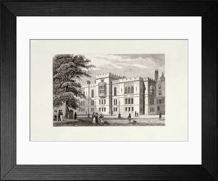 Framed Print : Inner Temple, London, 1829. Artist: J Hinchcliff Framed Print : Inner Temple, London, 1829. Artist: J Hinchcliff