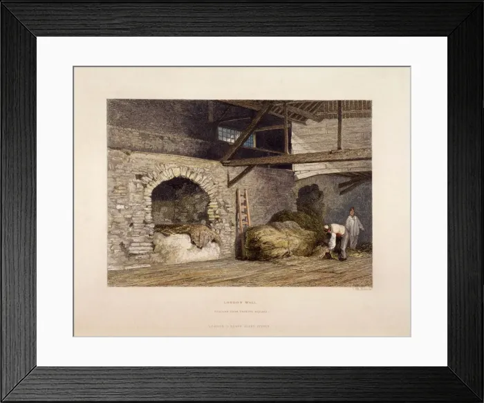 Framed Print : Trinity Square, London, 1851. Artist: John Wykeham Archer Framed Print : Trinity Square, London, 1851. Artist: John Wykeham Archer
