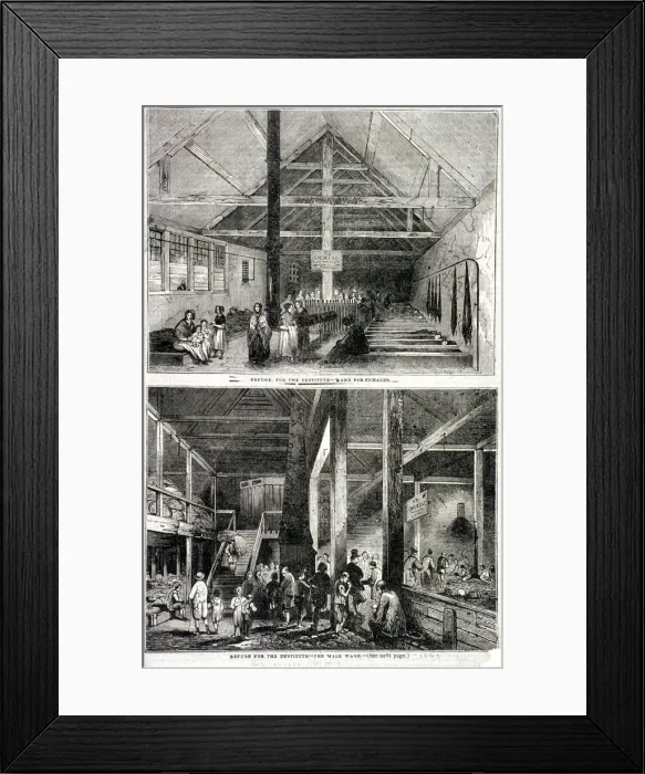 Framed Print : The Whitecross Street Prison for debtors, London, 1843 Framed Print : The Whitecross Street Prison for debtors, London, 1843
