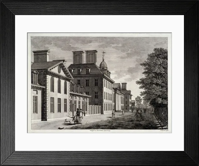 Framed Print : View of the Royal Hospital, Chelsea, London, 1775. Artist: Peter Mazell Framed Print : View of the Royal Hospital, Chelsea, London, 1775. Artist: Peter Mazell