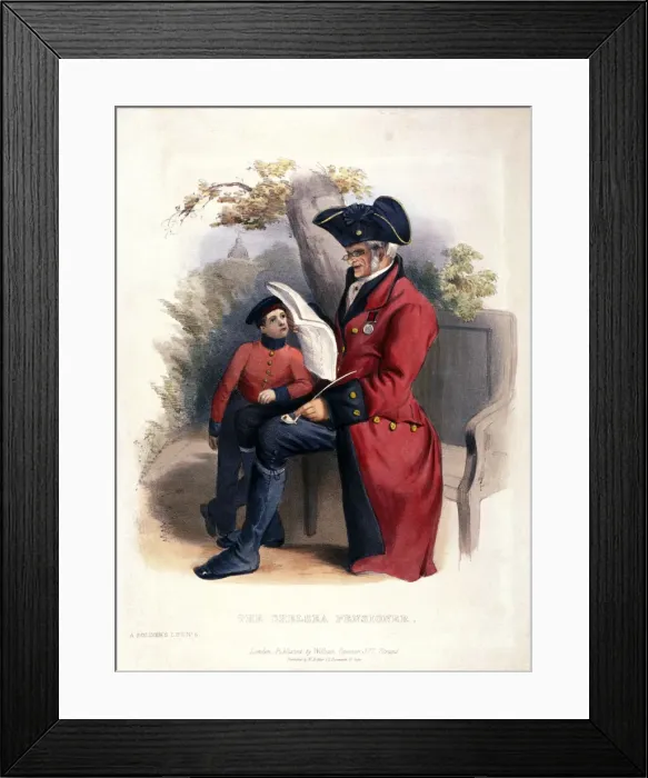 Framed Print : The Chelsea Pensioner, Chelsea, London, c1840 Framed Print : The Chelsea Pensioner, Chelsea, London, c1840