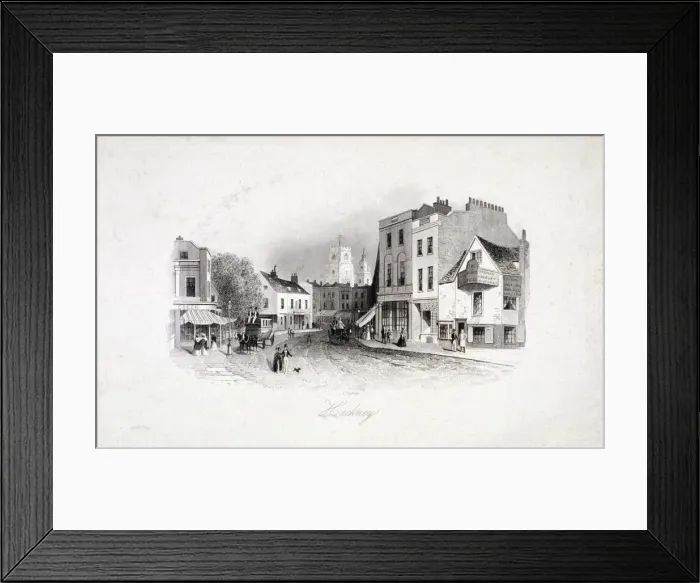 Framed Print : View of Mare Street, Hackney, London, c1860 Framed Print : View of Mare Street, Hackney, London, c1860