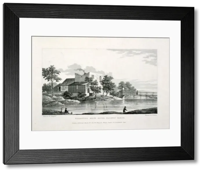 Framed Print : View of Beresford White House, Hackney Marsh, Hackney, London, 1830 Framed Print : View of Beresford White House, Hackney Marsh, Hackney, London, 1830