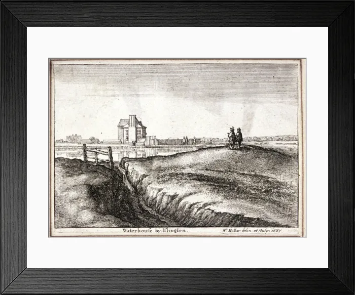 Framed Print : View of the area around New River Head, Finsbury, London, 1665. Artist: Wenceslaus Hollar Framed Print : View of the area around New River Head, Finsbury, London, 1665. Artist: Wenceslaus Hollar