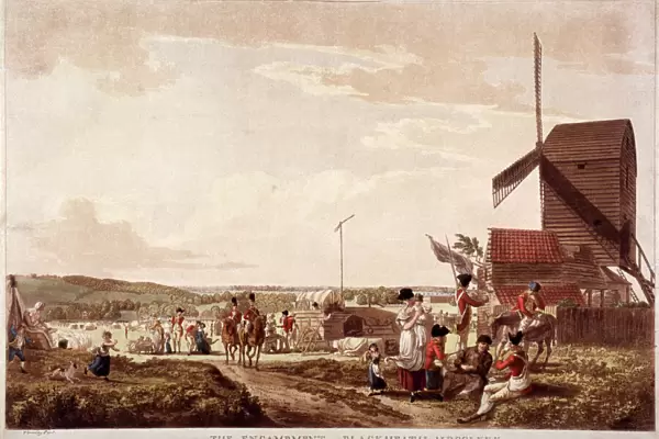 Encampment on Blackheath, Greenwich, London, 1780. Artist: Paul Sandby