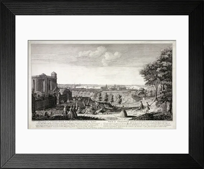 Framed Print : View of Greenwich from the hill in Greenwich Park, London, c1750. Artist:s Torres Framed Print : View of Greenwich from the hill in Greenwich Park, London, c1750. Artist:s Torres