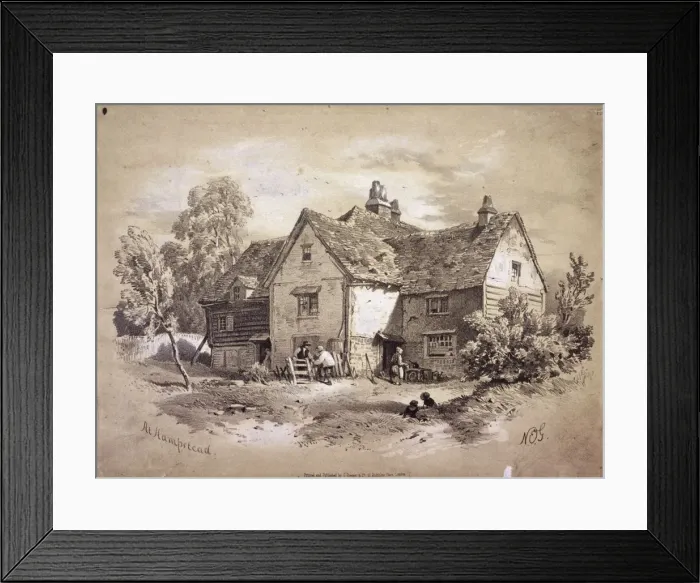 Framed Print : General view of Hampstead, Hampstead, London, c1840 Framed Print : General view of Hampstead, Hampstead, London, c1840