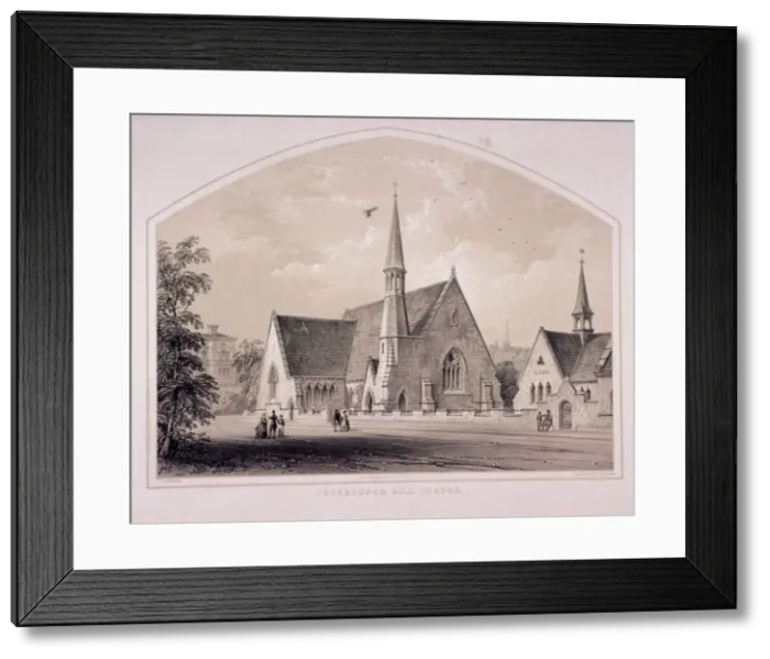 Framed Print : Haverstock Hill Chapel, Hampstead, London, c1850. Artist: F Bedford Framed Print : Haverstock Hill Chapel, Hampstead, London, c1850. Artist: F Bedford