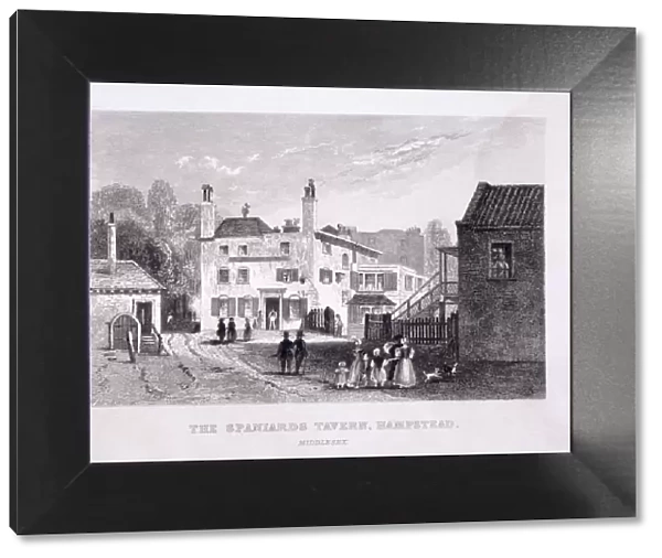 The Spaniards Inn, Hampstead Heath, Hampstead, London, c1840