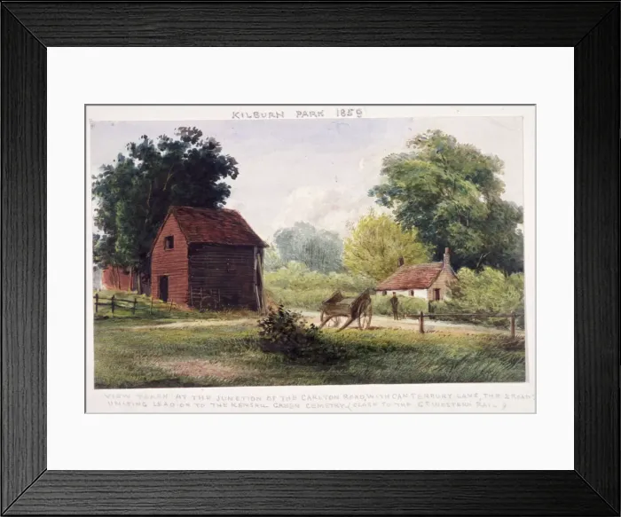 Framed Print : Kilburn Park, Hampstead, London, 1859 Framed Print : Kilburn Park, Hampstead, London, 1859