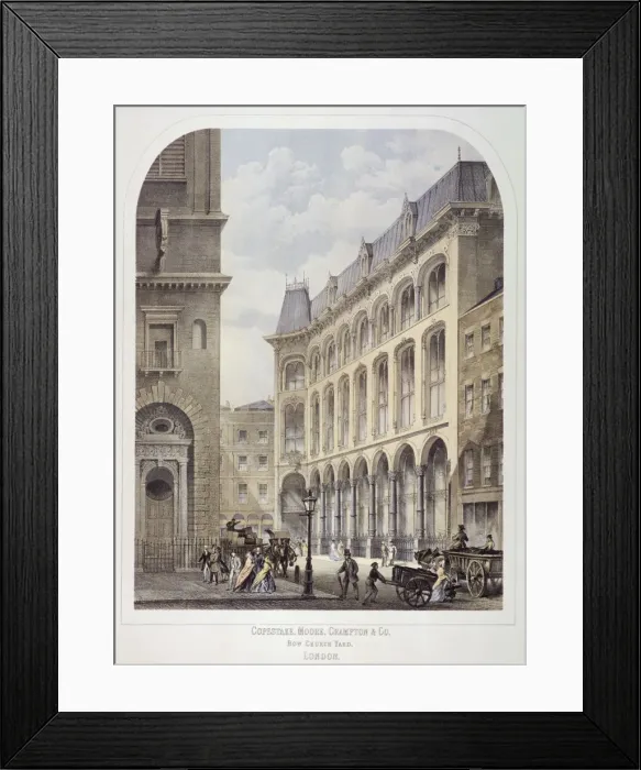 Framed Print : Bow Churchyard, London, c1860. Artist: Andrew Maclure Framed Print : Bow Churchyard, London, c1860. Artist: Andrew Maclure