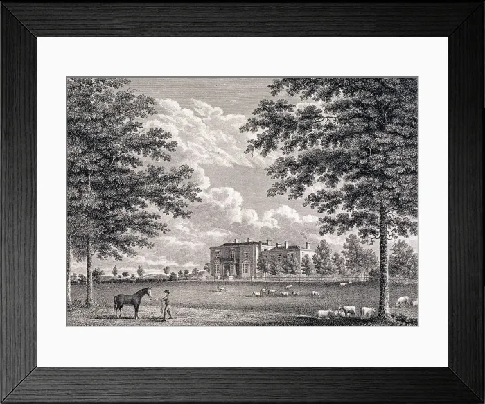 Framed Print : Brockwell Hall, Herne Hill, Lambeth, London, 1820. Artist: Bartholomew Howlett Framed Print : Brockwell Hall, Herne Hill, Lambeth, London, 1820. Artist: Bartholomew Howlett