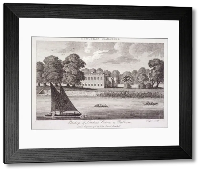 Framed Print : Fulham Palace, Fulham, London, 1788. Artist: Taylor Framed Print : Fulham Palace, Fulham, London, 1788. Artist: Taylor