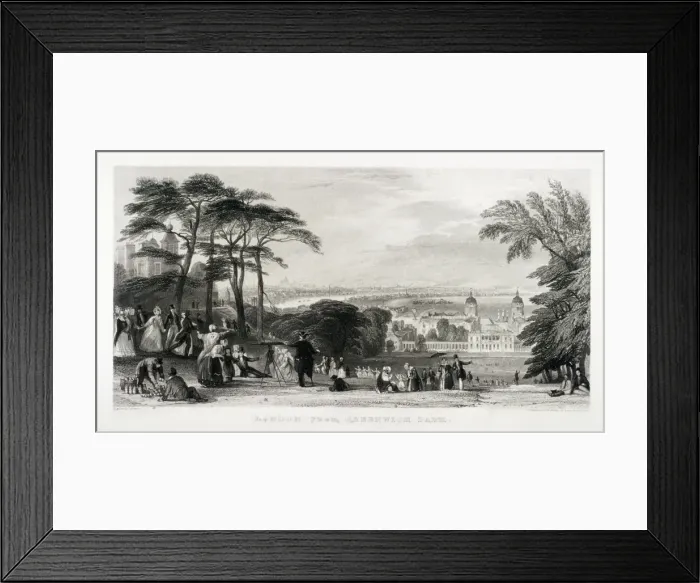Framed Print : Greenwich Park, Greenwich, London, 1844. Artist: Thomas Abiel Prior Framed Print : Greenwich Park, Greenwich, London, 1844. Artist: Thomas Abiel Prior