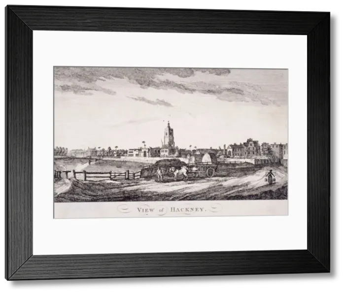 Framed Print : General view of Hackney, London, c1800 Framed Print : General view of Hackney, London, c1800