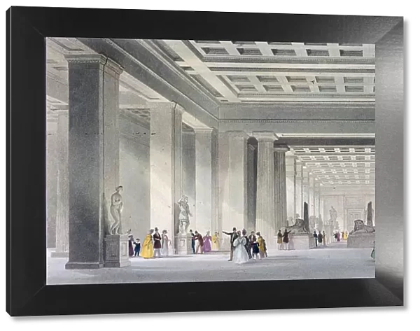 The Grand Central and Egyptian Saloons, British Museum, Holborn, London, c1836. Artist