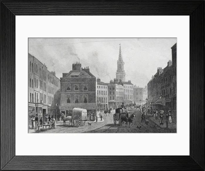 Framed Print : Broad Street, Bloomsbury, London, 1831. Artist: William Woolnoth Framed Print : Broad Street, Bloomsbury, London, 1831. Artist: William Woolnoth