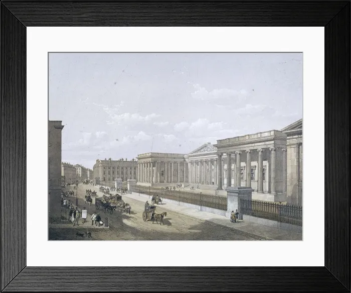 Framed Print : British Museum, Holborn, London, 1852. Artist: William Simpson Framed Print : British Museum, Holborn, London, 1852. Artist: William Simpson