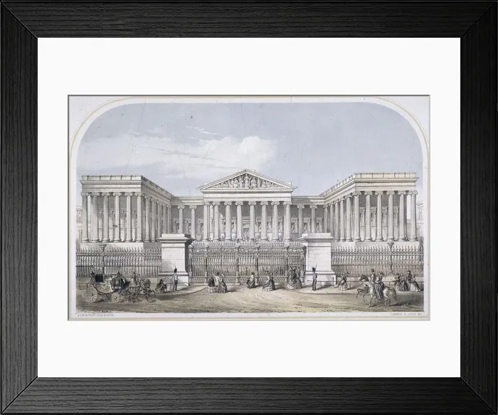 Framed Print : British Museum, Holborn, London, 1853. Artist: Augustus Butler Framed Print : British Museum, Holborn, London, 1853. Artist: Augustus Butler