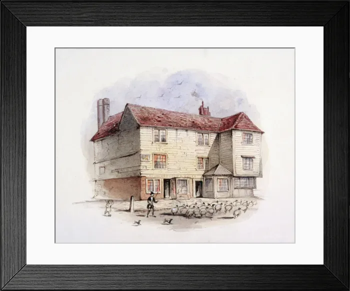 Framed Print : Islington Green, London, c1840. Artist: Frederick Napoleon Shepherd Framed Print : Islington Green, London, c1840. Artist: Frederick Napoleon Shepherd