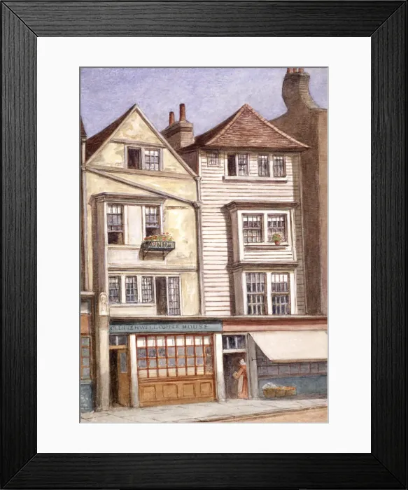Framed Print : Clerkenwell Coffee House, Clerkenwell Green, Finsbury, London, 1871. Artist: JT Wilson Framed Print : Clerkenwell Coffee House, Clerkenwell Green, Finsbury, London, 1871. Artist: JT Wilson