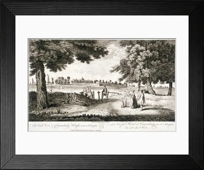 Framed Print : Canonbury House, Islington, London, 1753 Framed Print : Canonbury House, Islington, London, 1753