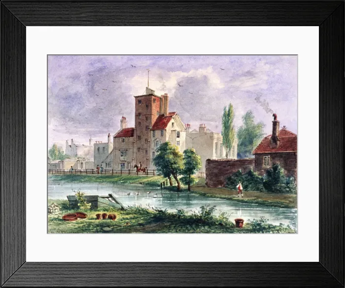 Framed Print : Canonbury House, Islington, London, 1835. Artist: CH Matthews Framed Print : Canonbury House, Islington, London, 1835. Artist: CH Matthews