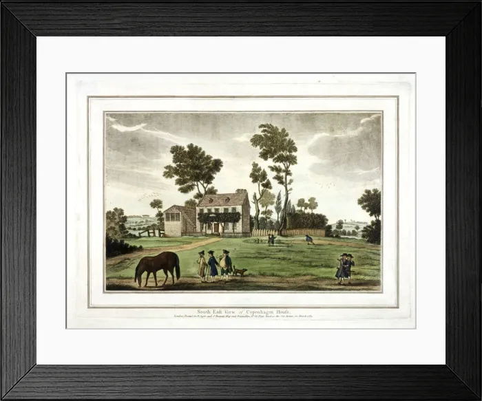 Framed Print : Copenhagen House, Copenhagen Fields, Islington, London, 1783 Framed Print : Copenhagen House, Copenhagen Fields, Islington, London, 1783