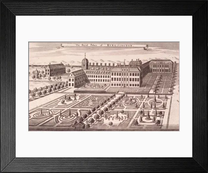 Framed Print : Kensington Palace, Kensington, London, c1750 Framed Print : Kensington Palace, Kensington, London, c1750