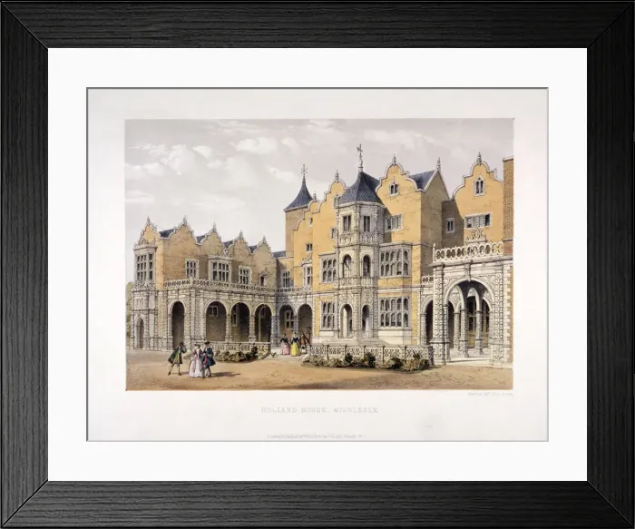 Framed Print : Holland House, Kensington, London, c1850? Artist: Day & Son Framed Print : Holland House, Kensington, London, c1850? Artist: Day & Son