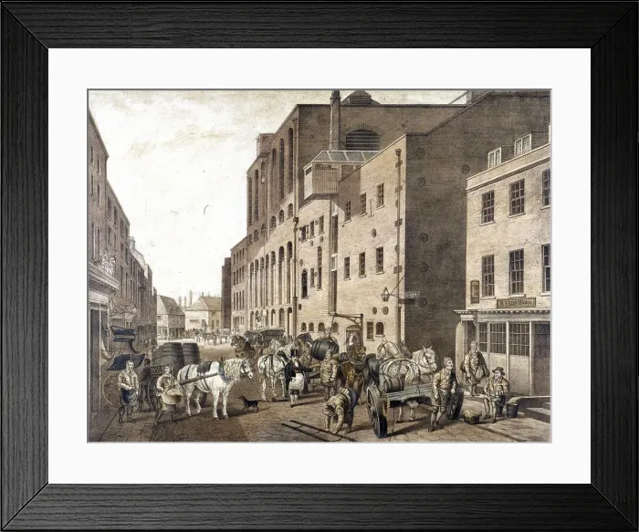 Framed Print : Clerkenwell Road, Finsbury, London, c1820 Framed Print : Clerkenwell Road, Finsbury, London, c1820