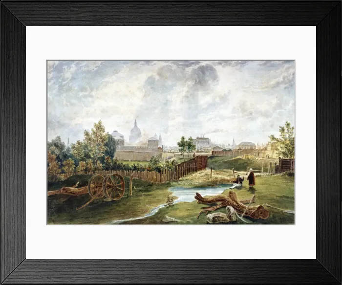 Framed Print : Pentonville, Islington, London, 1815. Artist: George Hollis Framed Print : Pentonville, Islington, London, 1815. Artist: George Hollis