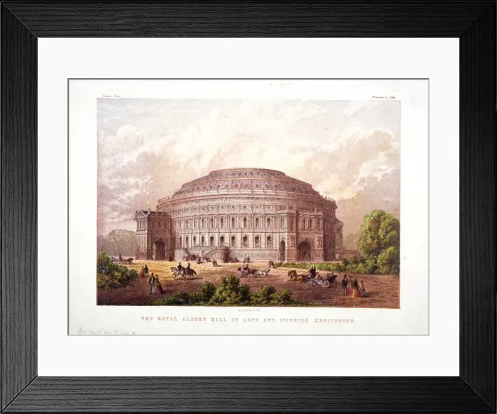 Framed Print : Albert Hall, Kensington, London, 1868. Artist: Kronheim & Co Framed Print : Albert Hall, Kensington, London, 1868. Artist: Kronheim & Co