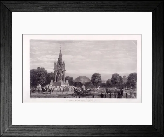 Framed Print : Albert Memorial, Kensington, London, 1869. Artist: Thomas Abiel Prior Framed Print : Albert Memorial, Kensington, London, 1869. Artist: Thomas Abiel Prior