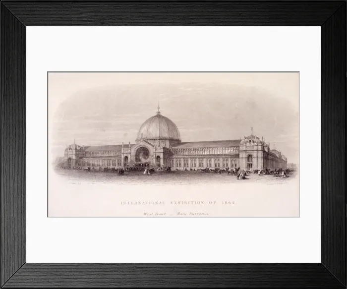 Framed Print : Cromwell Road, Kensington, London, 1862. Artist: John Le Keux Framed Print : Cromwell Road, Kensington, London, 1862. Artist: John Le Keux