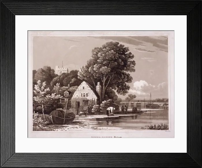 Framed Print : Fulham, London, c1820 Framed Print : Fulham, London, c1820