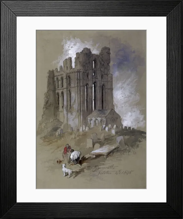 Framed Print : Tynemouth, 1845, Tyne & Wear. Artist: Sir John Gilbert Framed Print : Tynemouth, 1845, Tyne & Wear. Artist: Sir John Gilbert
