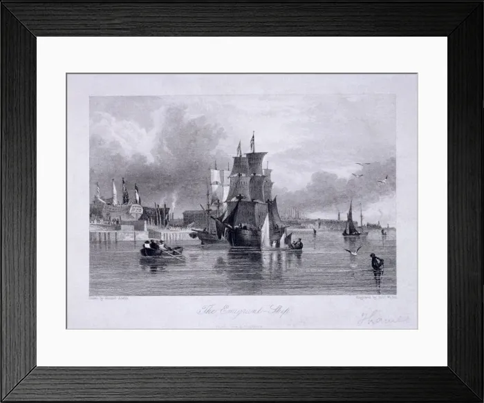 Framed Print : Blackwall, Poplar, London, c1830. Artist: Robert Wallis Framed Print : Blackwall, Poplar, London, c1830. Artist: Robert Wallis