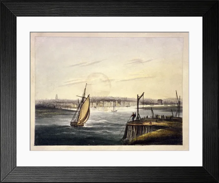 Framed Print : Gibbet at Blackwall, Poplar, London, c1825 Framed Print : Gibbet at Blackwall, Poplar, London, c1825