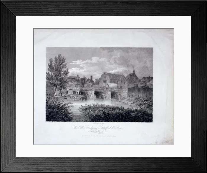 Framed Print : Stratford Bridge, Newham, London, 1804. Artist: James Sargant Storer Framed Print : Stratford Bridge, Newham, London, 1804. Artist: James Sargant Storer