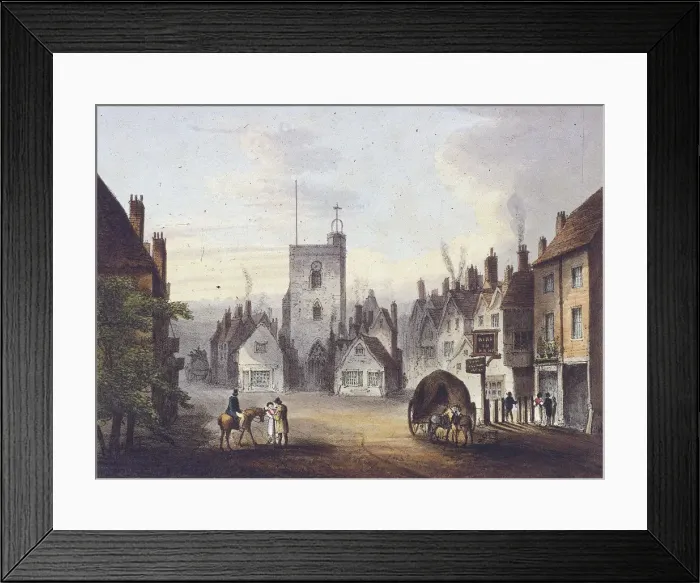 Framed Print : Bow, Poplar, London, 1783 Framed Print : Bow, Poplar, London, 1783